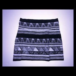 American Apparel black and white cotton skirt